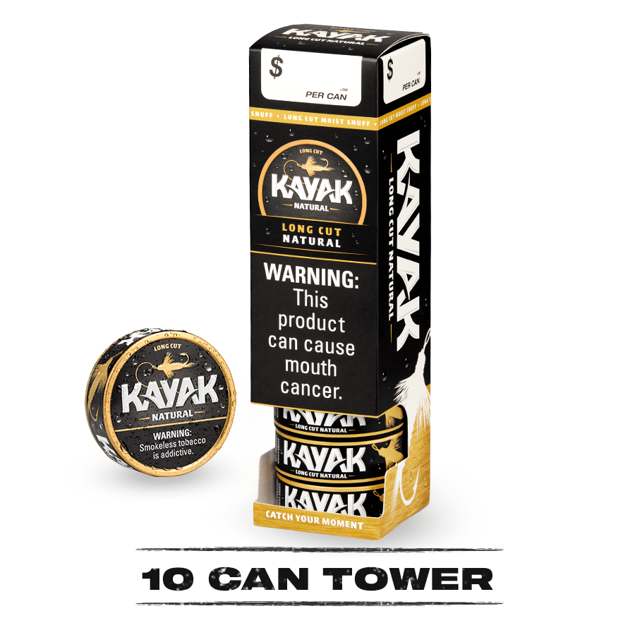 Long cut natural can tower