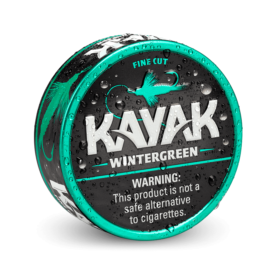 Kayak Fine Cut Wintergreen can